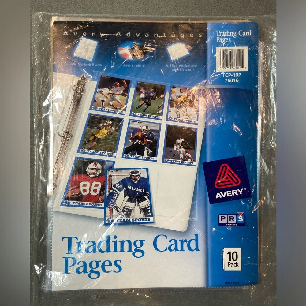 Avery Trading Card Pages 4‎ new packages TVP 10P 76016